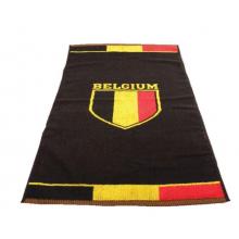 handdoek Belgium Football 100 x 50 cm zwart